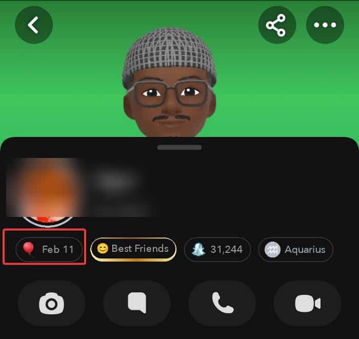 Fine someone's birthday online using Snapchat