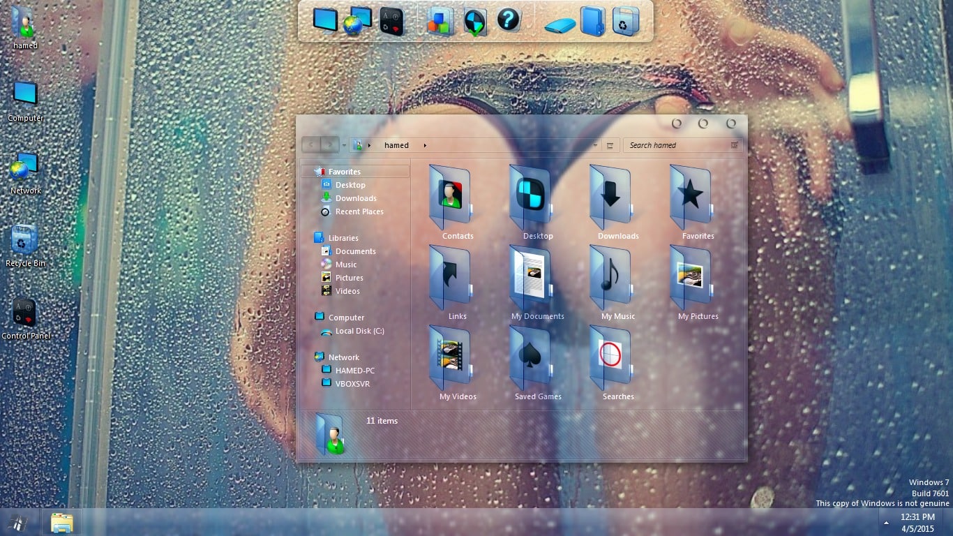 Glass Skin Pack Windows 7