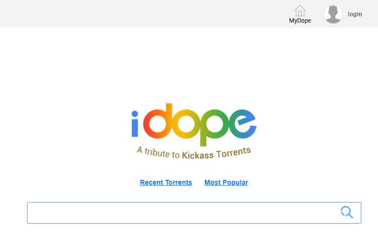 iDope - torrent search engine