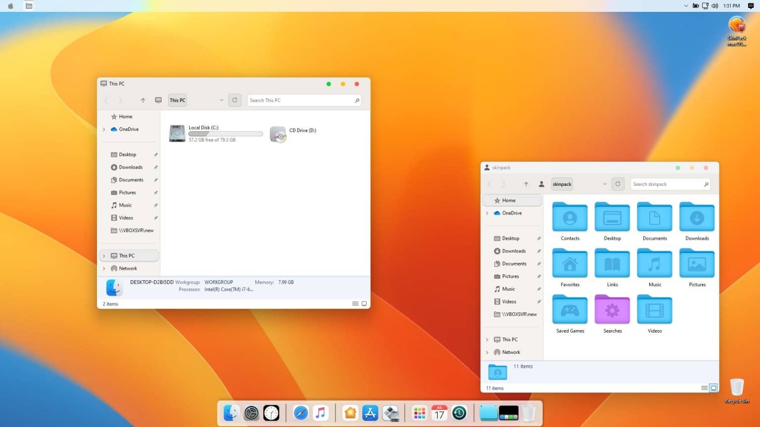 macOS Skin Pack Windows 7