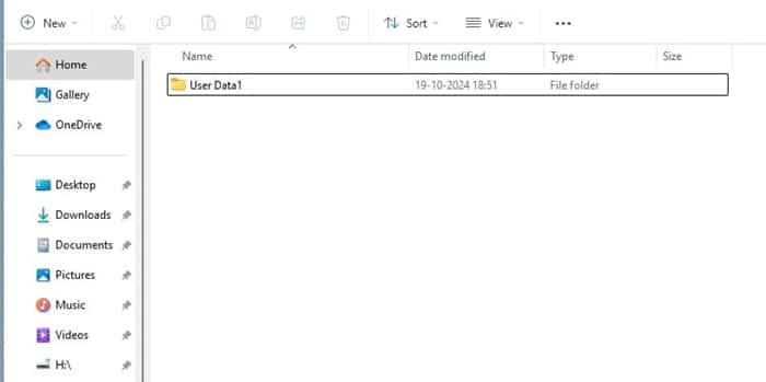 Rename the Folder