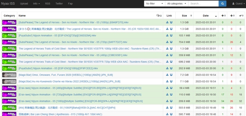 Nyaa torrent site