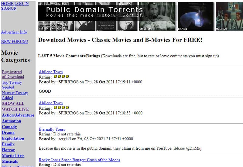 PDT - Free movie download site