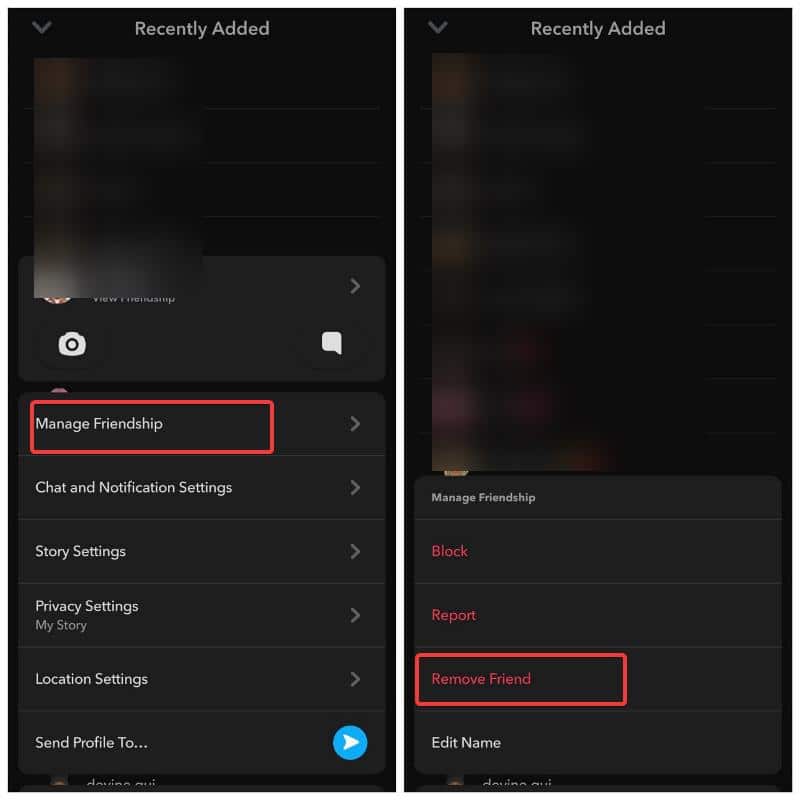 Remove Friend