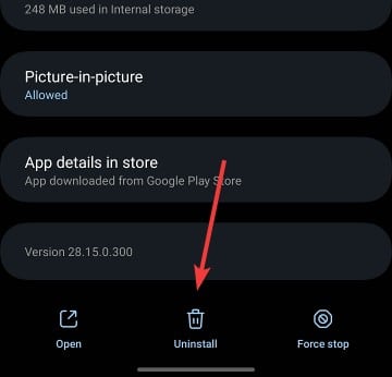 Block request are processing notification