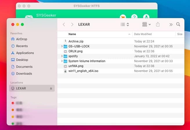 NTFS driver for MAC