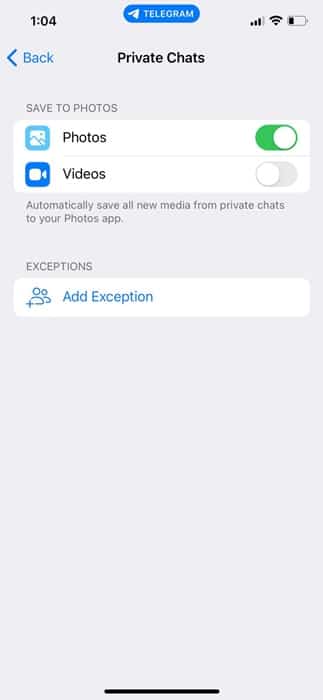 enable the toggle next to the categories