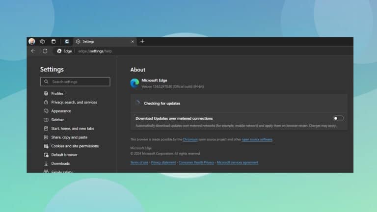How to update update Edge browser