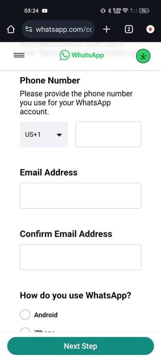 Contact WhatsApp