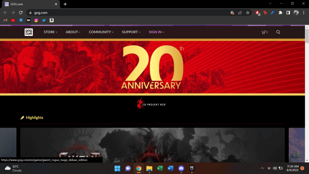 Best Websites to download PC Games: GOG