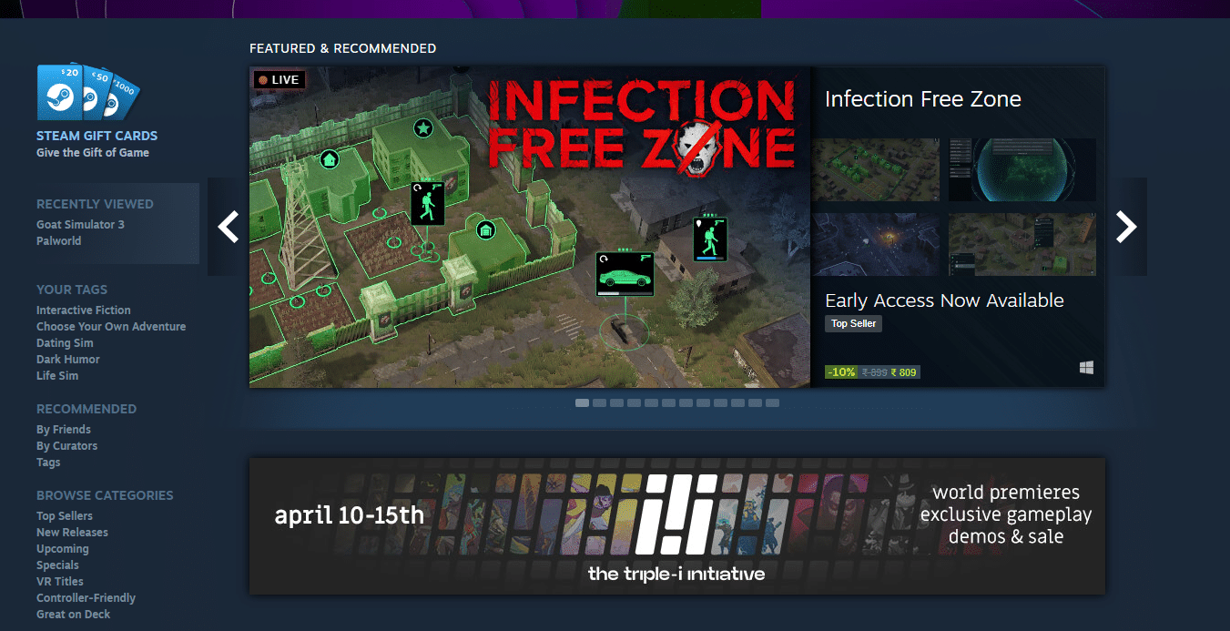 Steam Website
