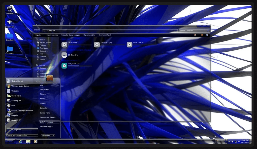 Translucent Windows 7