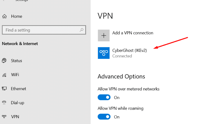 Turn Off VPN