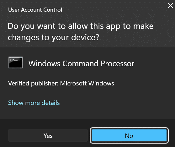 uac window