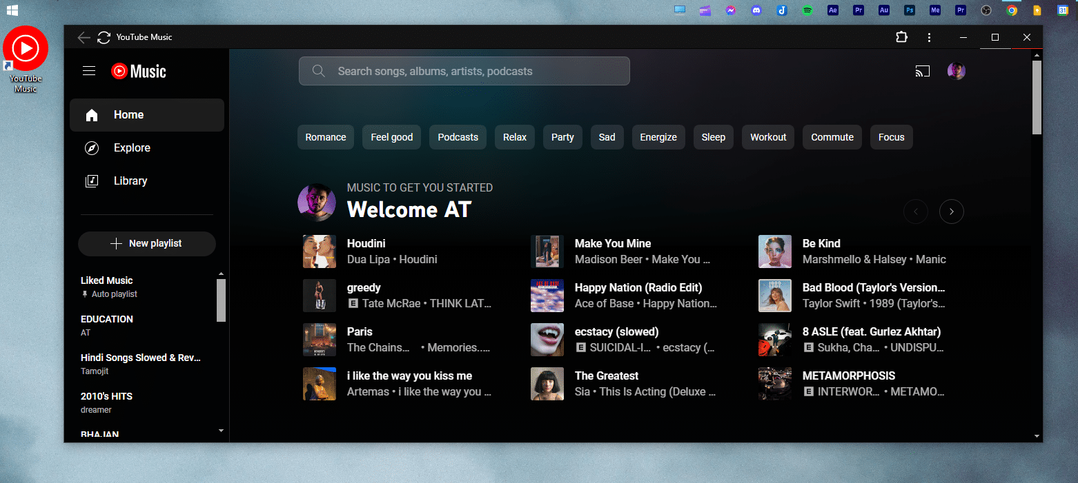 YouTube Music App
